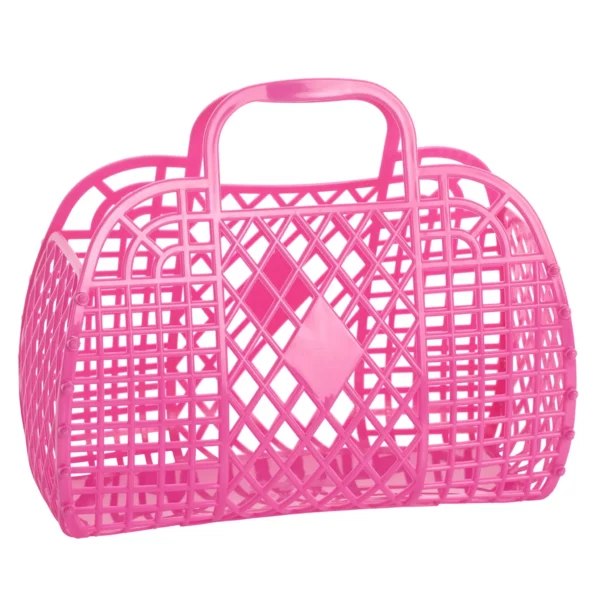 Sun Jellies "Retro Basket" L berry pink