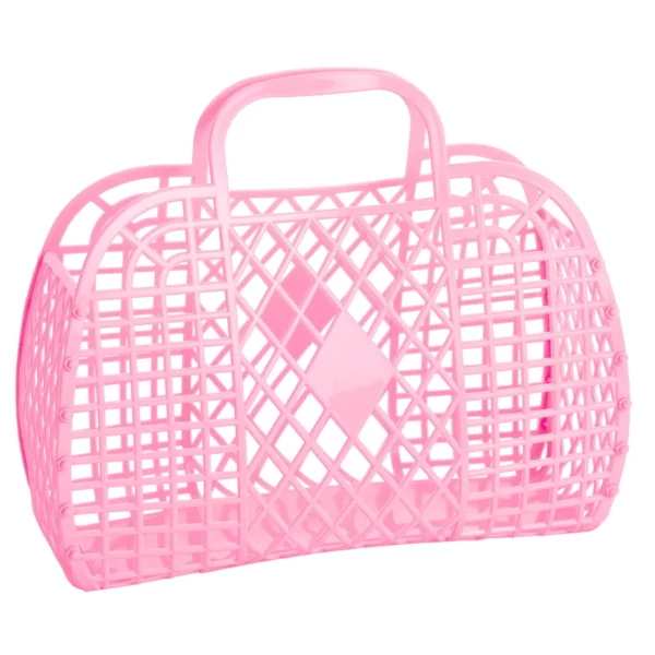 Sun Jellies "Retro Basket" L bubblegum pink